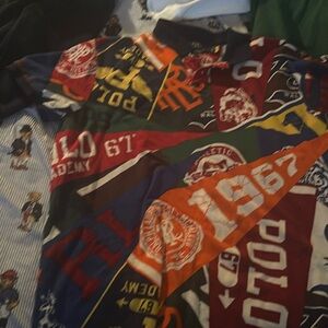 Polo pennant shirt and shoe combo